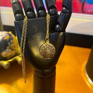 Gold Look Filigree Locket